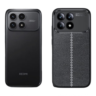 适用红米K90手机壳2510DRK44C保护套Redmi k90硅胶软壳小米K90液态防摔5g版简约男女款磨砂电话外壳黑色