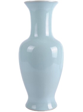 仿古汝窑摆件陶瓷插花客厅工艺品