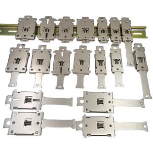 35mm单相固态继电器安装支架DIN固态散热器固定电源开关导轨卡扣