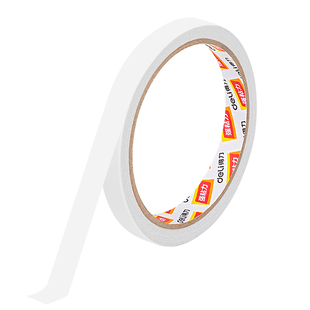 得力双面胶带高粘度强力固定手工棉纸手撕薄透明双面胶棉纸双面宽胶带批发强粘不易留痕文具办公用品学生用