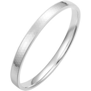 周六福银HONEY银手镯S999足银宽条简约时尚风格送女友本命年礼物