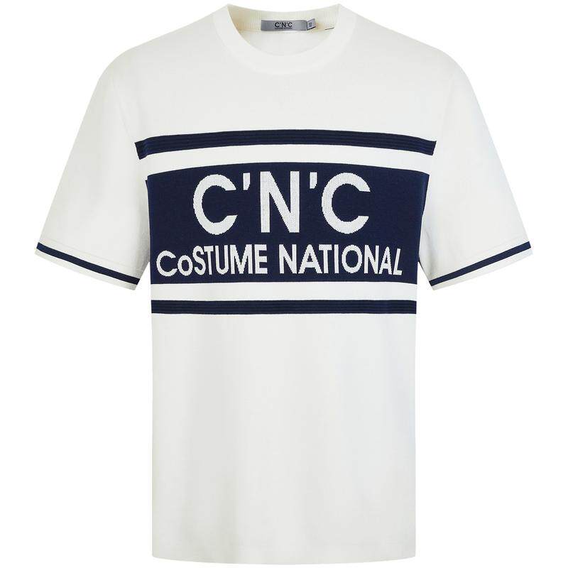 CNC男装24春新款提花短袖针织衫