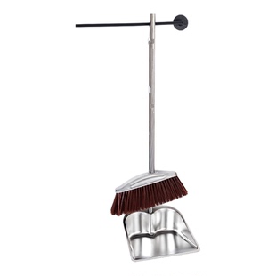 加厚不锈钢扫把簸箕套装组合单个垃圾铲扫帚两件套家用畚撮箕畚斗