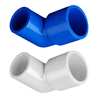 联塑PVC给水管配件50mm*40*32*25*20异径弯头大小弯通4分6分1寸