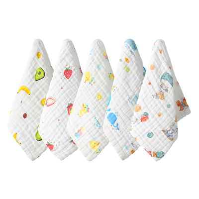 洁丽雅纱布毛巾纯棉小方巾