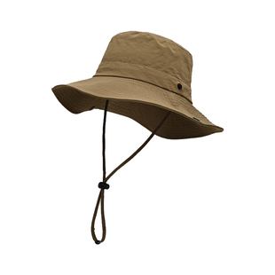 2025新款速干户外遮阳帽女防晒防紫外线爬山帽子男登山渔夫帽大头