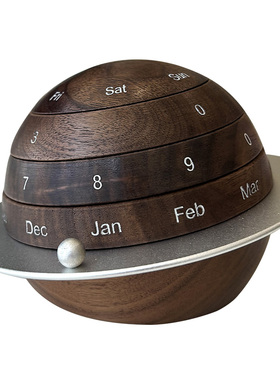 旋转日历创意高级办公室摆件