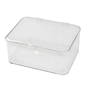 翻盖式桌面收纳盒透明压克力防尘整理盒卧室宿舍办公室带盖子杂物