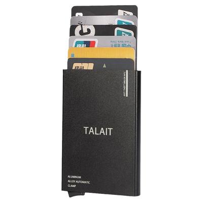 自动弹出式防消磁简约卡包金属