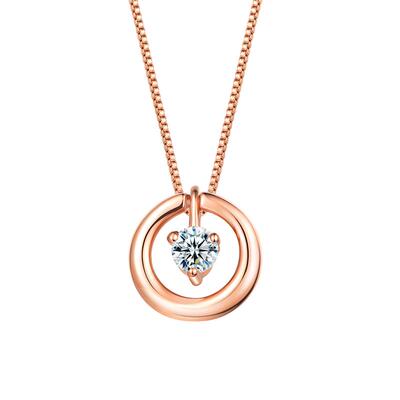 莱绅通灵悦动精灵钻石吊坠项链