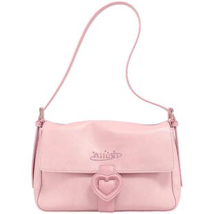 爱路喜冬季日常通勤百搭包包女可爱粉色麂皮绒托特包毛茸茸斜挎包