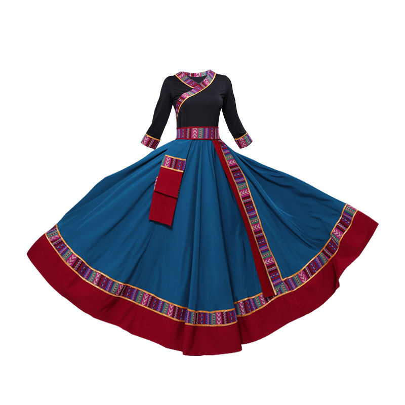 藏族舞蹈服艺考表演服舞台演出服