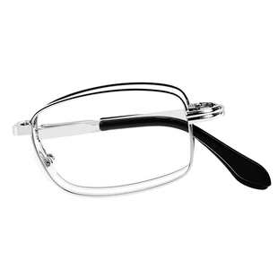 超薄折叠式老花镜带腰包盒男士防蓝光抗辐射护目眼镜厂家直销真皮