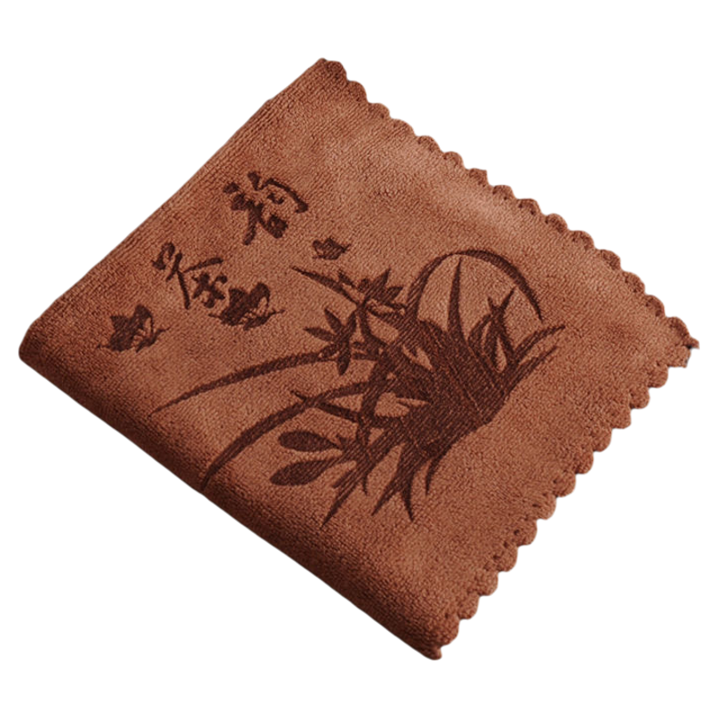 功夫茶巾高档茶布吸水加厚茶具毛巾茶几茶桌布禅意抹布垫茶台配件
