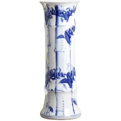 景德镇富贵竹高款电视柜青花瓷瓶