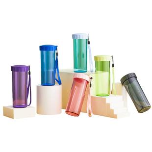 特百惠莹彩随心杯430ML男生高颜值外出便携运动水杯学生上学专用