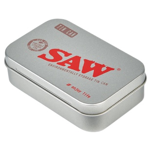 SAW金属烟盒超薄手卷配件收纳盒便携随身磨砂铁银色装卷烟盒礼物