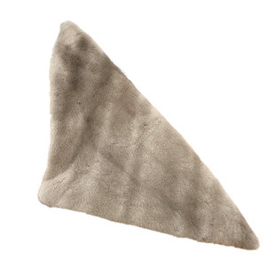 高贵女秋冬高质感穿搭神器 中古奢贵天鹅绒磁吸三角巾水貂领围巾