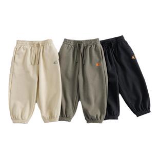 马克珍妮[山系户外]男女童宽松运动裤束脚裤儿童裤子装春装241579