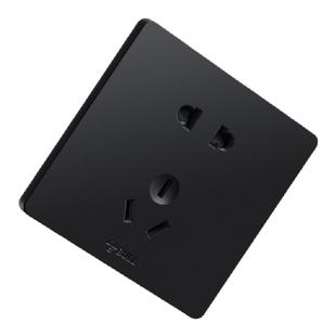 公牛插座开关旗舰店五孔插座带开关面板暗装多孔G12黑色正品官网