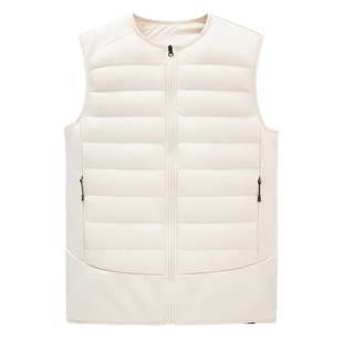 贵人鸟轻薄羽绒马甲男士外套款冬季防寒马夹男款背心爸爸冬装上衣