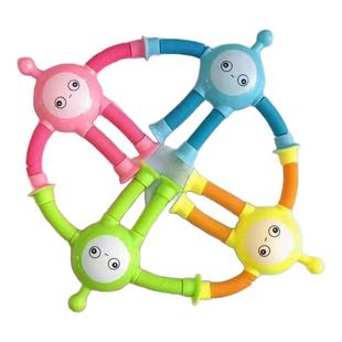 吸盘蛋仔派对百变发光卡通伸缩儿童宝宝益智亲子互动拉管解压玩具