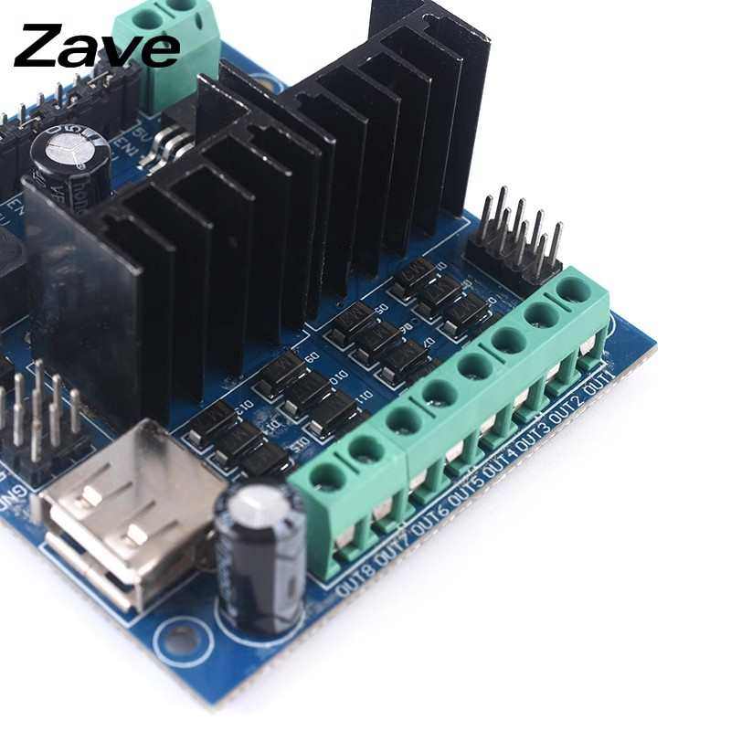 L298N电机驱动模块四路电机直流步进电机马达智能车机器人配件