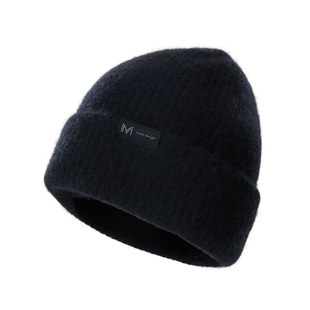 玖慕大头围羊绒帽子男秋冬双层加厚保暖护耳东北羊毛针织包头冷帽