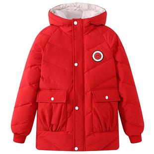 童装2025新款儿童羽绒服男童加厚外套中大童冬装潮男孩冬季连帽韩