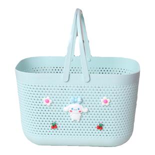 浴筐收纳购物篮塑料手提篮沐浴收纳篮篮子浴室超市篮野餐伴手礼篮