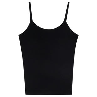 铅笔小鑫大码女装基础百搭自带胸垫无袖背心弹力显瘦吊带美背内搭