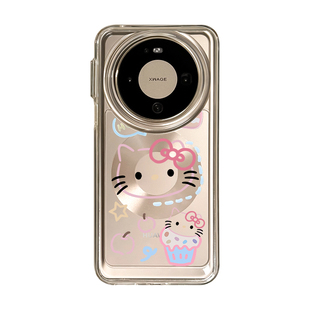 适用华为mate80promax手机壳新款Hello Kitty高级感女款mate70pro+蛋糕KT猫60全包防摔50透明40独特好看的外
