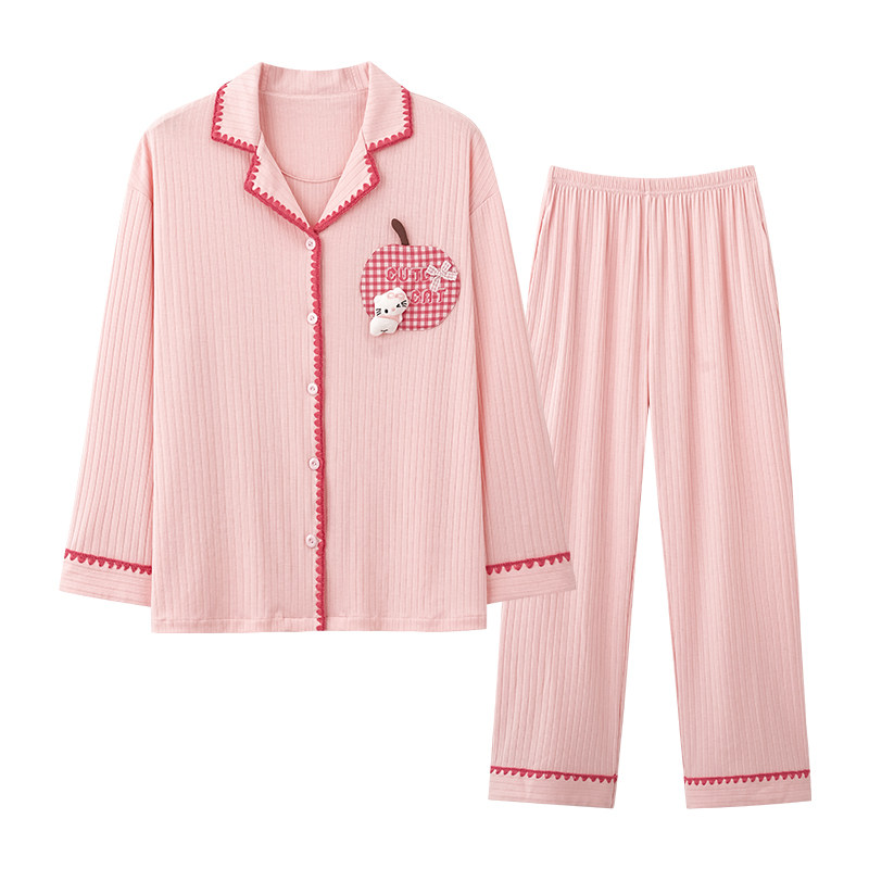 浪莎7A抗菌睡衣女春秋套装家居服