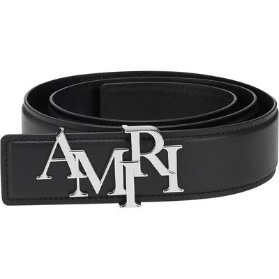 AMIRI牛皮革休闲金属皮质腰带