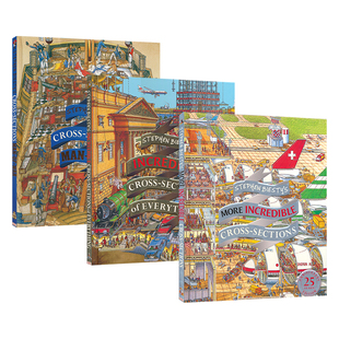 Stephen Biesty's Cross-Sections DK不可思议的大剖面系列 斯蒂芬·比斯蒂 25周年纪念精装版 儿童图解百科 英文原版进口儿童图书