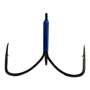 新款刀锋锚钩大号带倒刺三爪钩三本钩黑坑野钓开背钩破鳞钩锚鱼钩