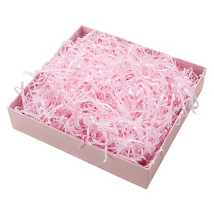 礼盒装饰拉菲草圣诞节填充物情人节生日礼品盒彩丝带求婚礼盒纸丝