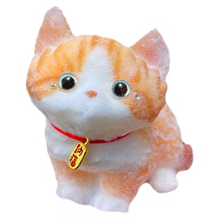 仿真猫咪手绘慢回弹捏捏乐食品级硅胶DIY创意可爱解压礼物摆件