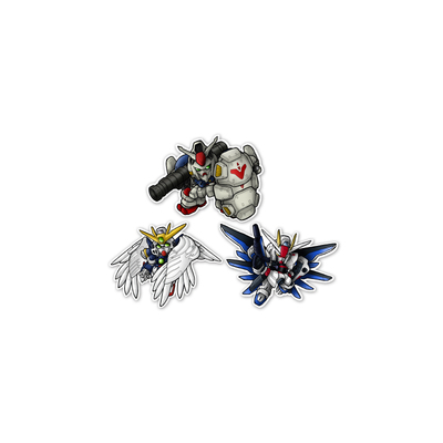 TLP反光车贴 高达GUNDAM RX-78 GP02A wing zero SD freedom贴纸
