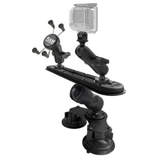 RAM车载手机支架 多设备固定轨道支架 越野级通用型滑轨轨道支架