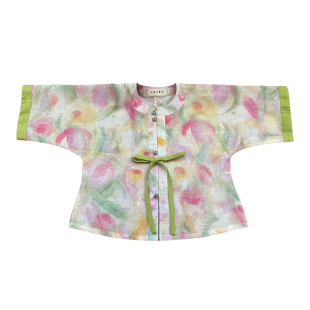 十里七巷 花栖夏 夏季圆领衫改良汉服国风短袖亲子