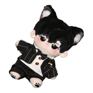 现货包邮[情有独钟]20cm棉花娃娃西装款情侣婚礼娃衣套装