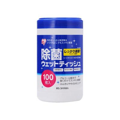 爱丽思酒精消毒湿巾纸桶装100枚