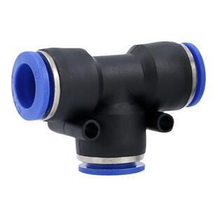 气管快速接头10mm三通快插PU管12直通变径对接弯头8转6mm气动快接