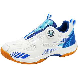 儿童羽毛球鞋男童女童透气超轻旋转扣专业训练鞋击剑乒乓球网球鞋