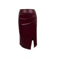 Babes【酒杯裙】大码OL复古高腰气质修身显瘦下摆开衩长款半身裙