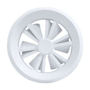 ABS塑料圆形旋流风口中央空调机场车站会展送风口防结露新出风口