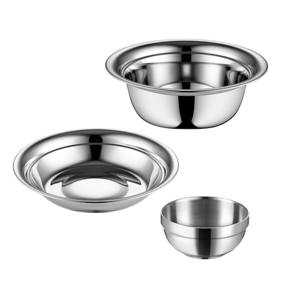 蒂洛克加厚不锈钢餐具套装碗筷盘