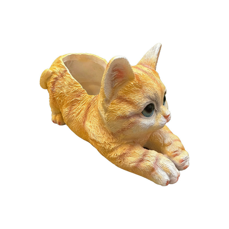 仿真猫咪花盆可爱装饰摆件