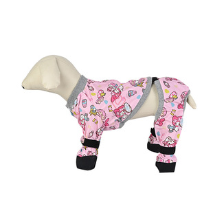 宠物包四脚连裤子中小狗防脏水遛弯服比熊犬泰迪马尔济斯不掉鞋子